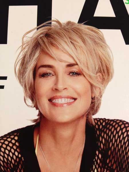 Sharon stone coupe de cheveux