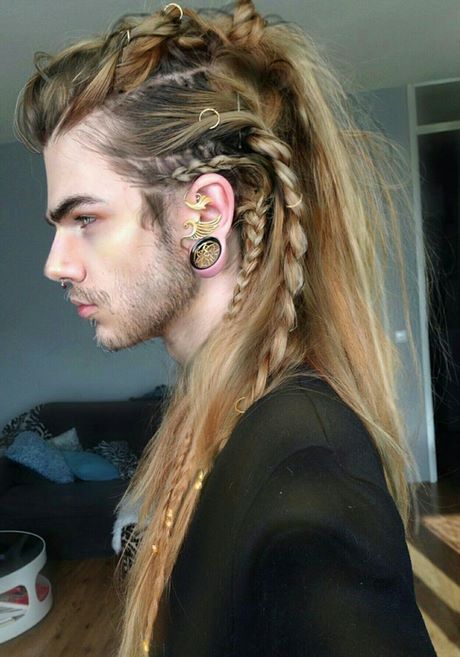 Tresse homme cheveux long