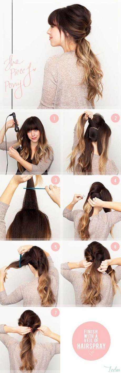 Tuto coiffure facile cheveux mi long