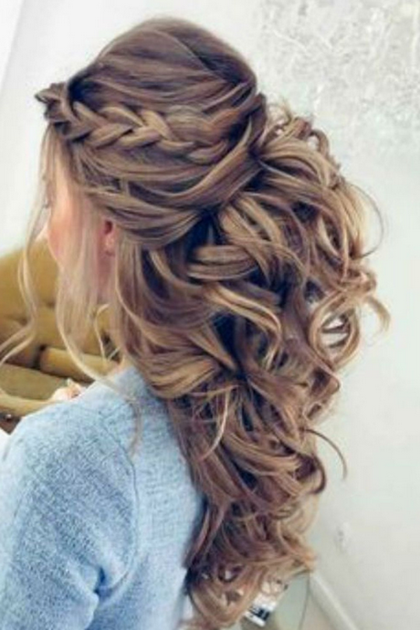 Cheveux long bouclés mariage