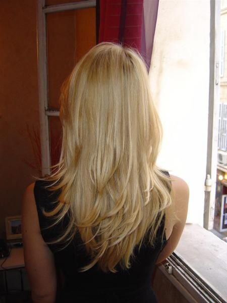 Cheveux long dégradé effilé