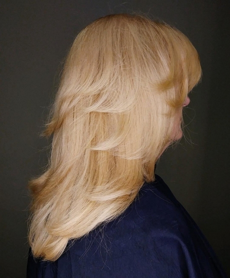 Coiffure blonde long