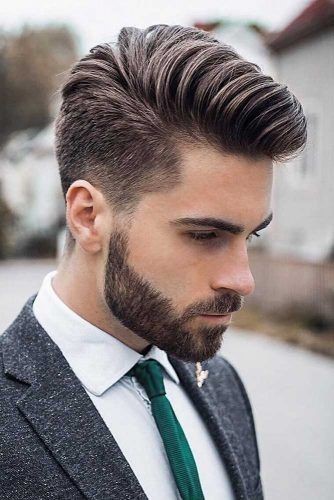 Coiffure homme dégradé mi long