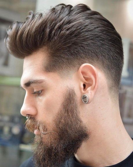 Coiffure homme dégradé mi long