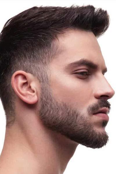 Coiffure homme dégradé mi long