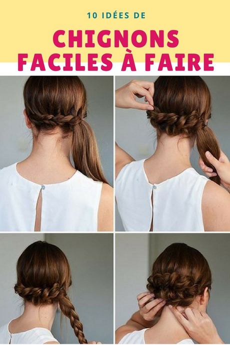 Coiffure mariage simple a faire soi meme