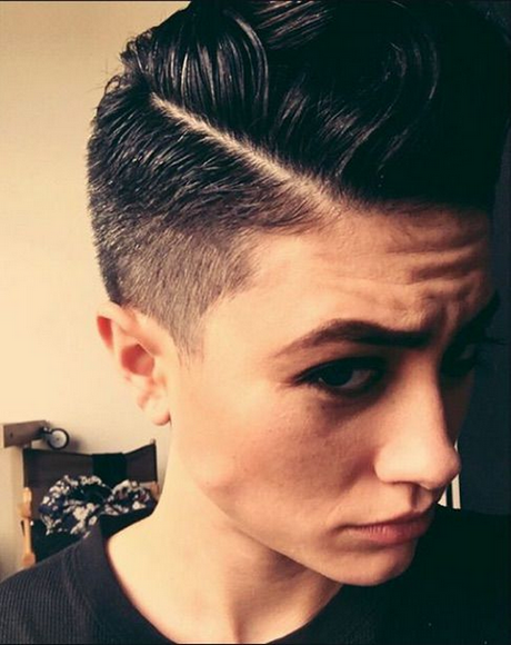 Coupe courte androgyne