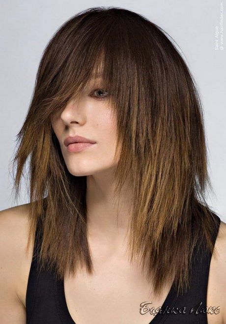 Coupe effilée long femme