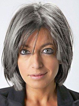 Coupe femme courte cheveux gris