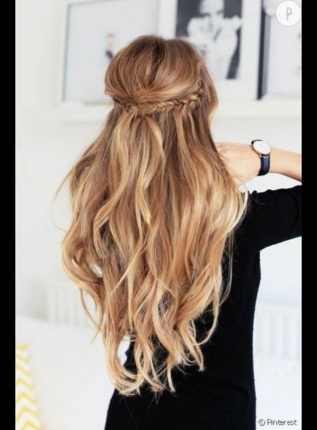 Idée coiffure cheveux long facile