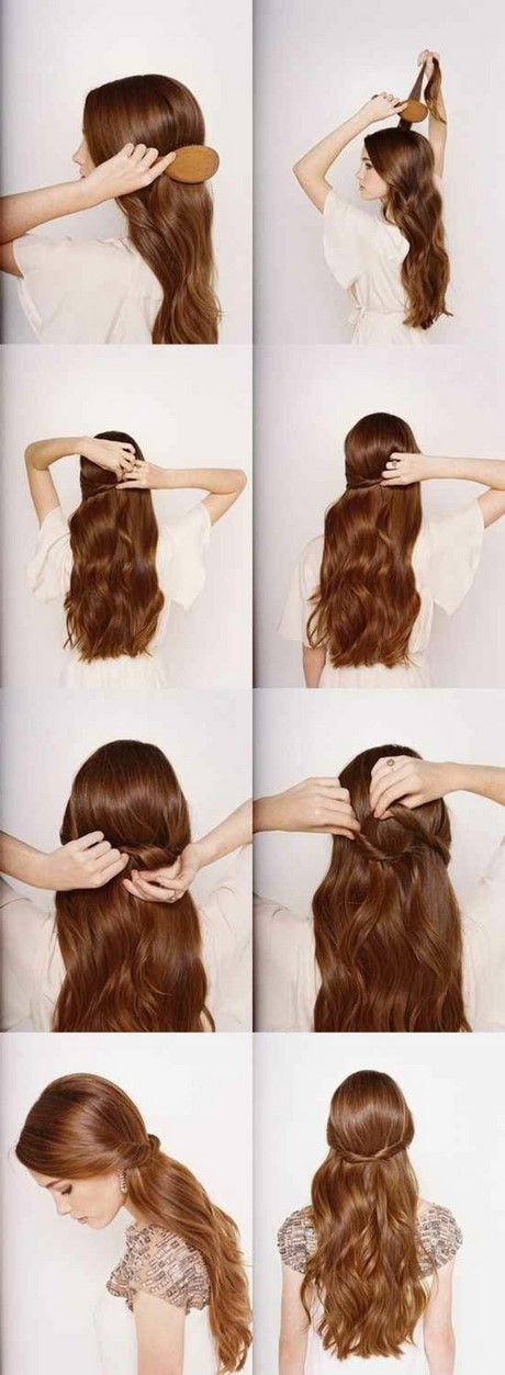 Idée coiffure cheveux long facile