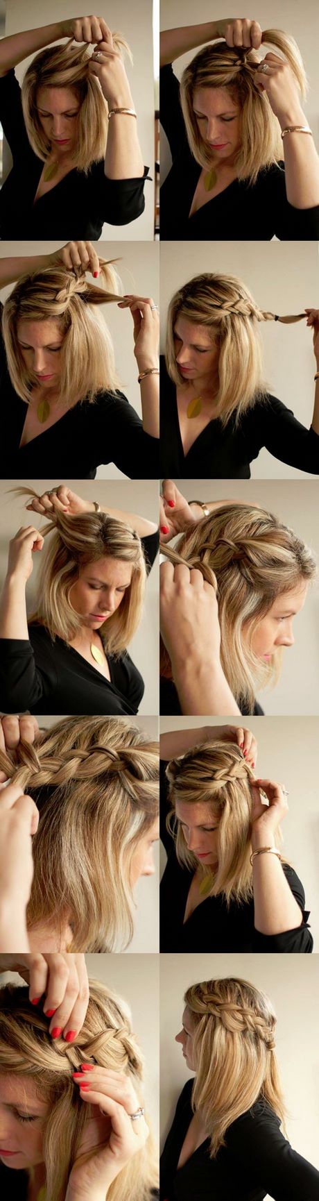 Tuto coiffure cheveux mi long facile