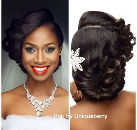 Coiffure afro americaine pour mariage