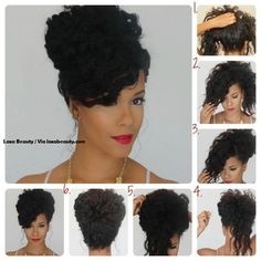 Coiffure afro simple