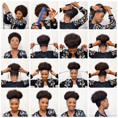 Coiffure afro simple