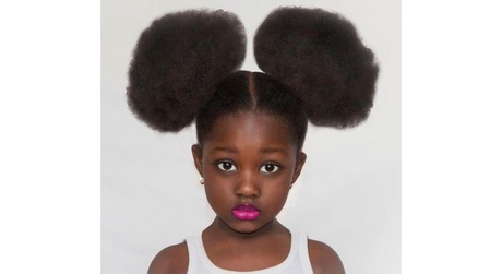 Coiffure fille afro