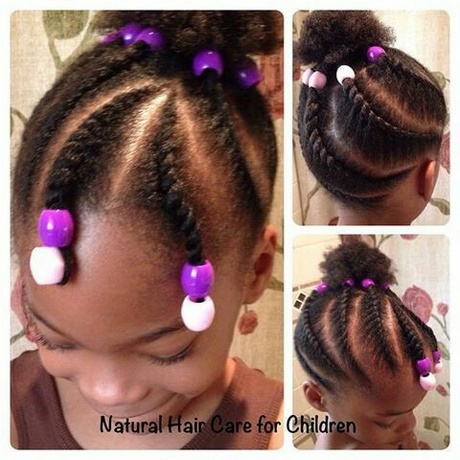 Coiffure fille afro