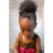 Coiffure fille afro