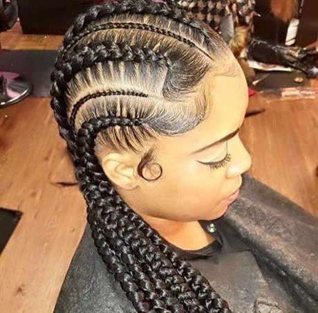 Coiffure grosse tresse africaine