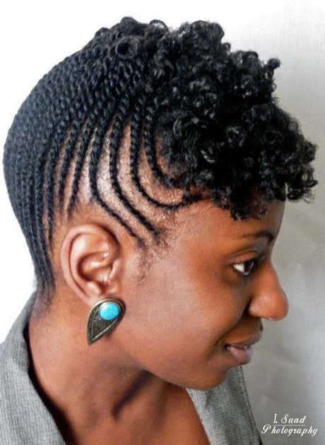 Coiffure nappy tresse