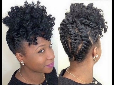 Coiffure nappy tresse