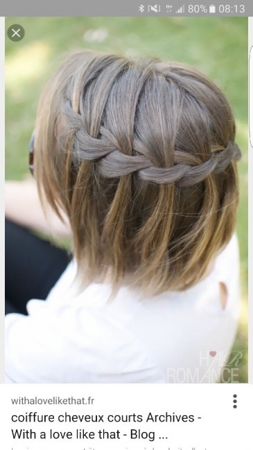 Coiffure sur carré plongeant