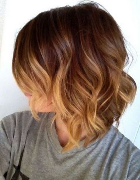 Balayage blond carré