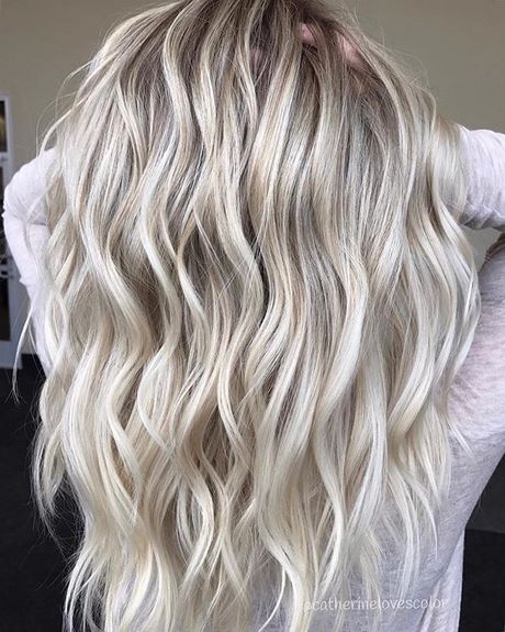 Blond polaire cheveux long