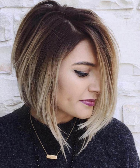 Carré plongeant balayage