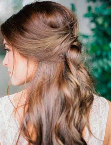 Coiffure mariage cheveux detache