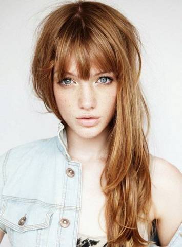 Coiffure pour visage long et grand nez