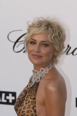 Sharon stone coupe courte