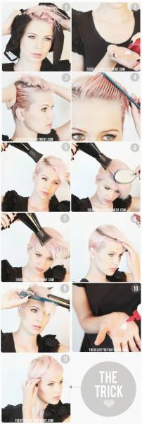 Tuto coiffure cheveux court facile