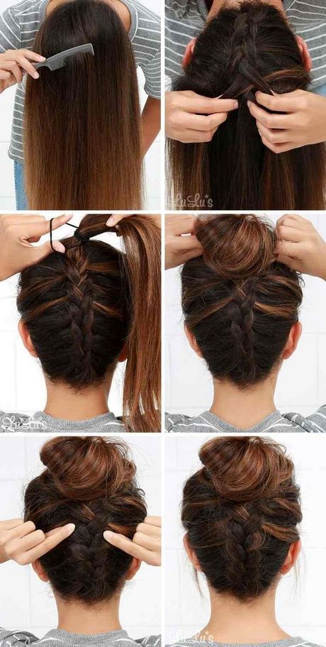 Tuto coiffure facile cheveux long